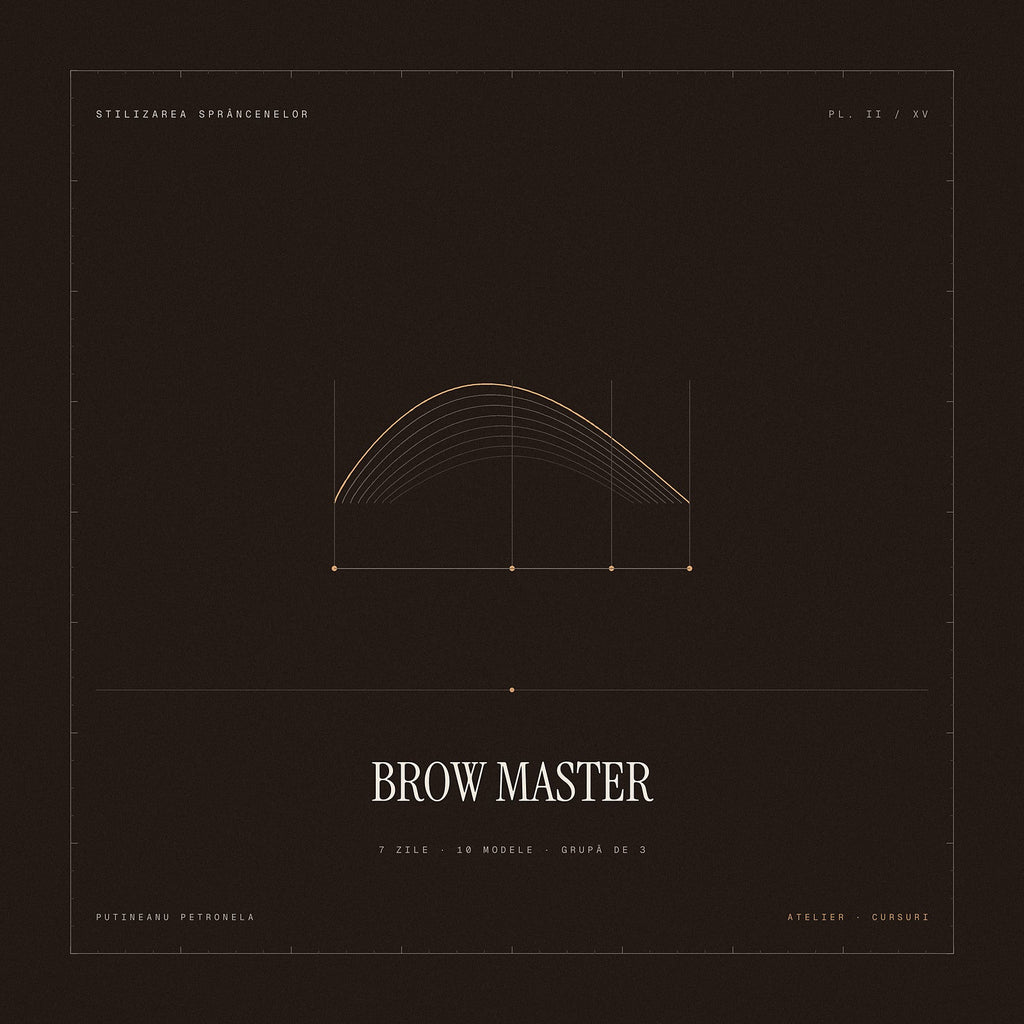 Curs BROW MASTER – stilizarea sprâncenelor, 7 zile