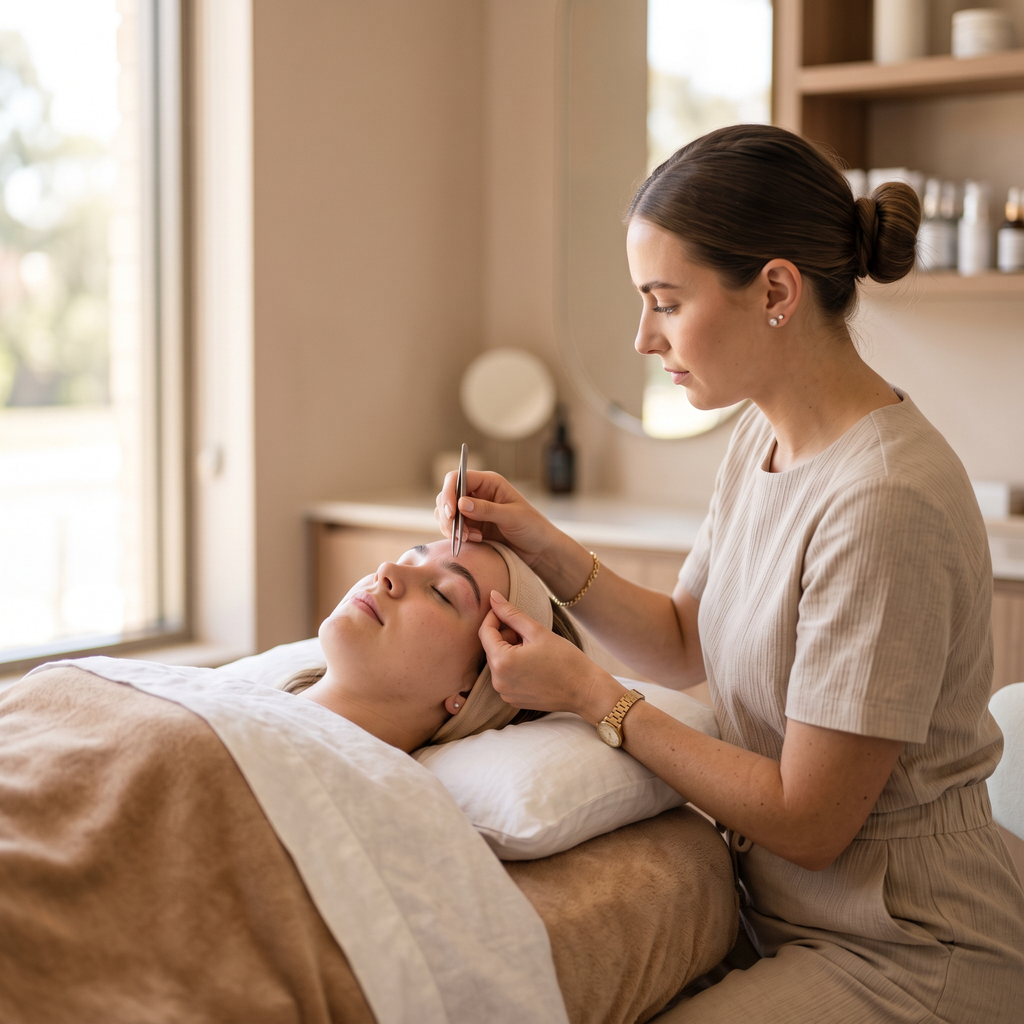 Curs BROW START stilizarea sprâncenelor – practică pe model în salon