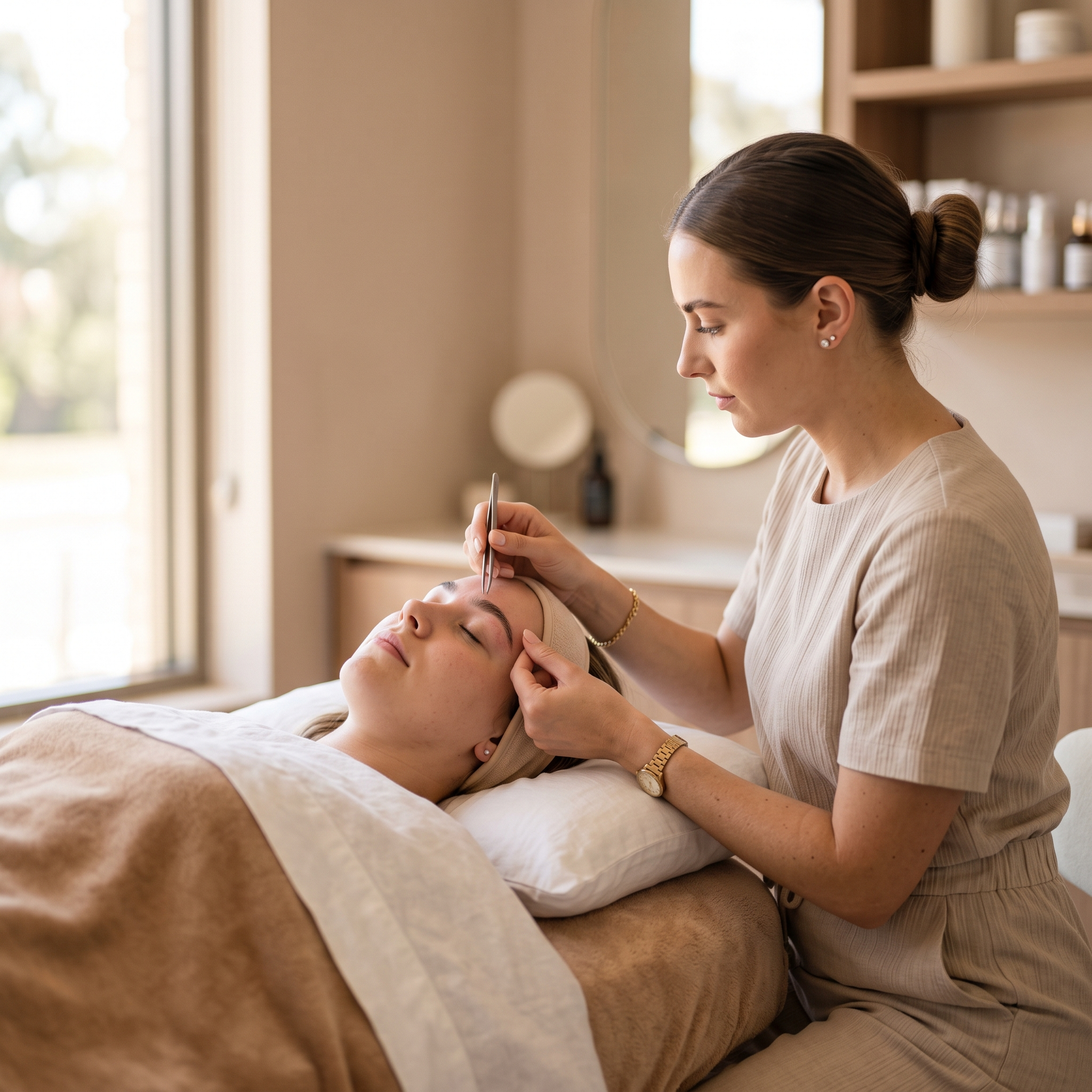 Curs BROW START stilizarea sprâncenelor – practică pe model în salon