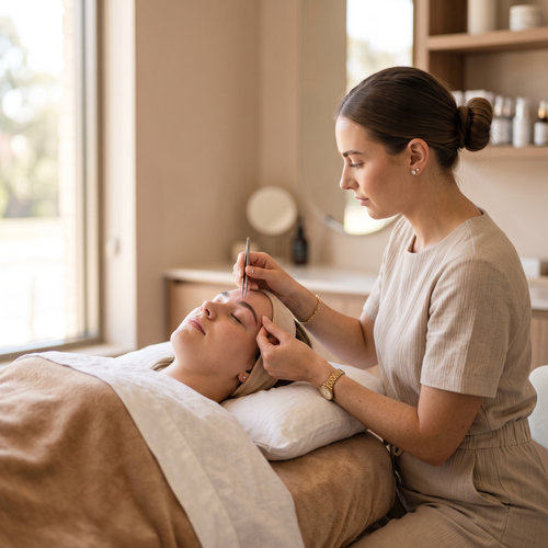 Curs BROW START stilizarea sprâncenelor – practică pe model în salon