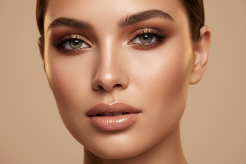 Smokey eye cald finalizat — tonuri bronz și taupe